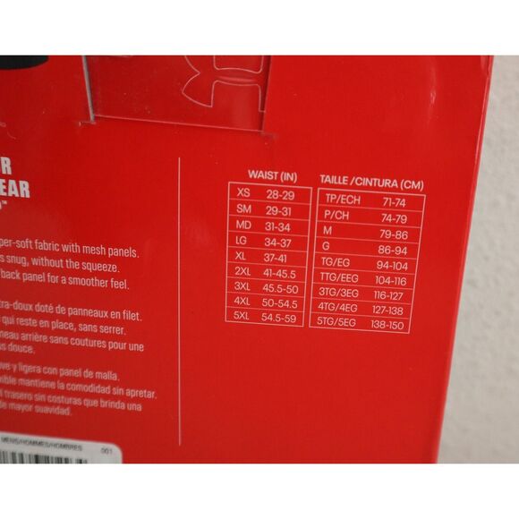 Under Armour 1363619-001 Men's Sz Large Black 2-pk Tech 6" Boxerjock Briefs - Picture 4 of 6